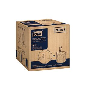 Tork SmartOne® mini dispensador de papel higienico + Tork SmartOne® Mini Papel Higienico Advanced Natural 100 mts