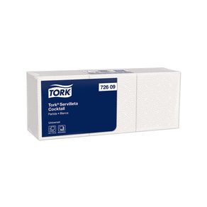 Tork® Servilleta Cocktail/ Universal/ Blanco/ 9 paquetesx 600 serv. c/u