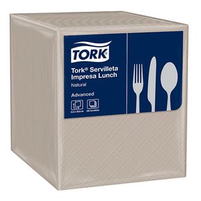 Tork® Servilleta Impresa Lunch 25x 20.5/  Pqte 200 servilletas