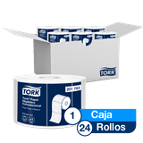 Tork® Papel Higiénico Convencional/ Advanced/ Blanco/ 35 mts/ 24 rollos