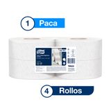 Tork® Papel Higiénico Jumbo/ Premium/ Blanco/ 170 m / 4 Rollos