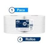 Tork® Papel Higiénico Jumbo/ Advanced/ Blanco/ 250 m / 4 Rollos