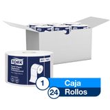 Tork® Papel Higiénico Convencional/ Advanced/ Blanco/ 35 m / 24 rollos