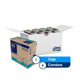 Combo Tork® Dispensador de Papel Higiénico Jumbo + Tork® Papel Higiénico Jumbo / Premium / Blanco / 170 m/ 4 cajas