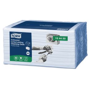 Tork® Paño de Limpieza Larga Duración/Azul/1 paquete x40 paños