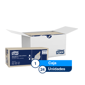 Tork Xpress® Toalla de Manos Doblada en Z/ Advanced/ Natural/150 toallas / 24 Bolsas
