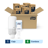 Combo Tork® Dispensador Jabón en Espuma para Manos/ Elevation + Tork® Jabón en Espuma para Manos/ Premium/ 1000 ml/ X 6 Cajas