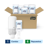 Combo Tork® Dispensador Jabón en Espuma para Manos+ Caja x 6 repuestos x 1000 ml