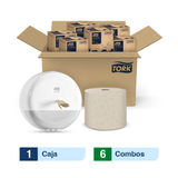 Combo Tork SmartOne® mini Dispensador de papel higienico + Tork SmartOne® Mini Papel Higienico/ Advanced/ Natural/ 100 m/ 6 cajas