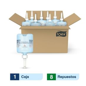 Tork® Jabon mini para Cabello y Cuerpo/ Premium/ 475 ml/ 8 repuestos