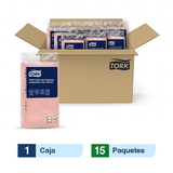 Tork® Paño de limpieza resistente a los olores/ Salmón/ 15 paquetes x 10 paños