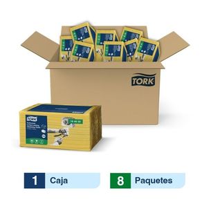 Tork® Paño de Limpieza Larga Duración/Amarillo/8 paquetes x40 paños