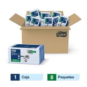 Tork® Paño de Limpieza Larga Duración/Azul/ 8 paquetes x40 paños