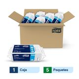 Tork Plus® Servilleta Dispensada/ Universal/ Blanco/ 100 servilletas x pq / 5 paquetes
