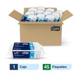 Tork Plus® Servilleta Dispensada/ Universal/ Blanco/ 100 servilletas x pq / caja x 45 paquetes