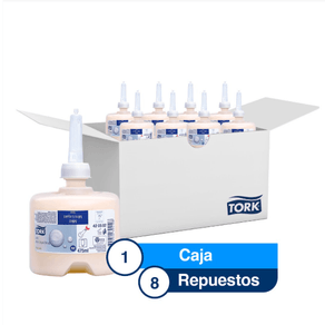 Tork® Jabón mini Liquido para Manos con fragancia/Premium/ 475 ml / 8 repuestos